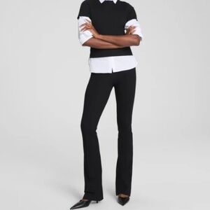 SPANX Pull-On Ponte Micro Flare Pants - Black